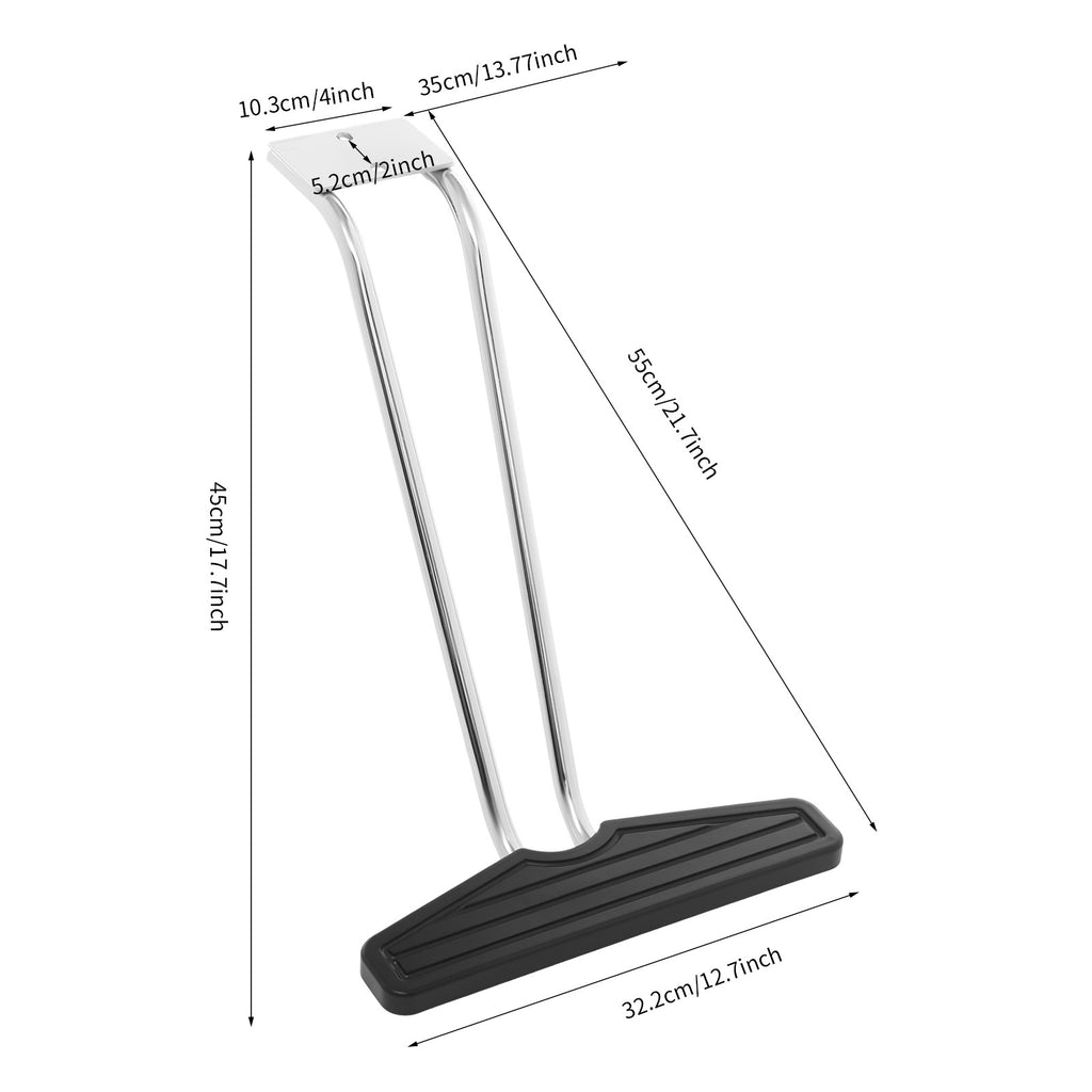 Salon Chair Foot Rest for Hydraulic Barber and Styling Chairs