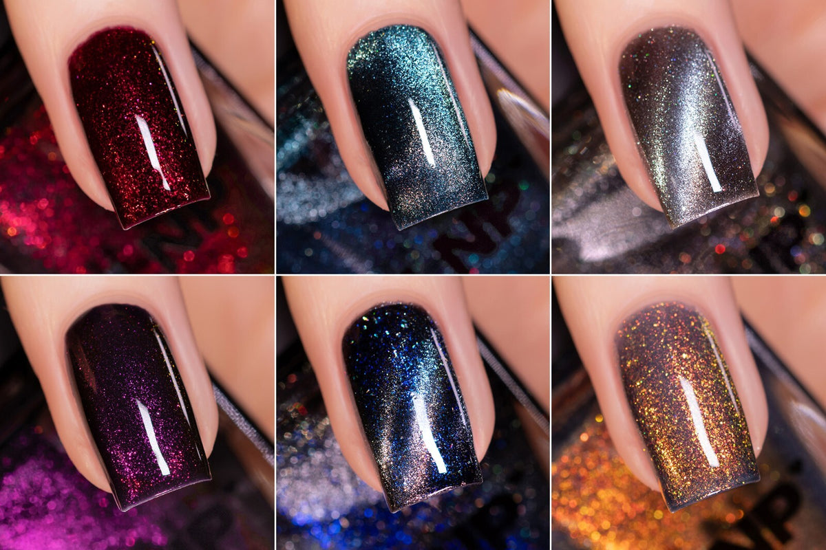 ILNP Coven Collection Nail Polish Set - Eerie Midnight Shades, 6 Colors