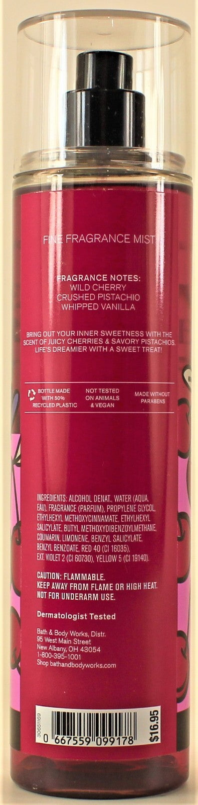 Bath & Body Works Sweet Heart Cherry Body Mist 8oz - Set of 3