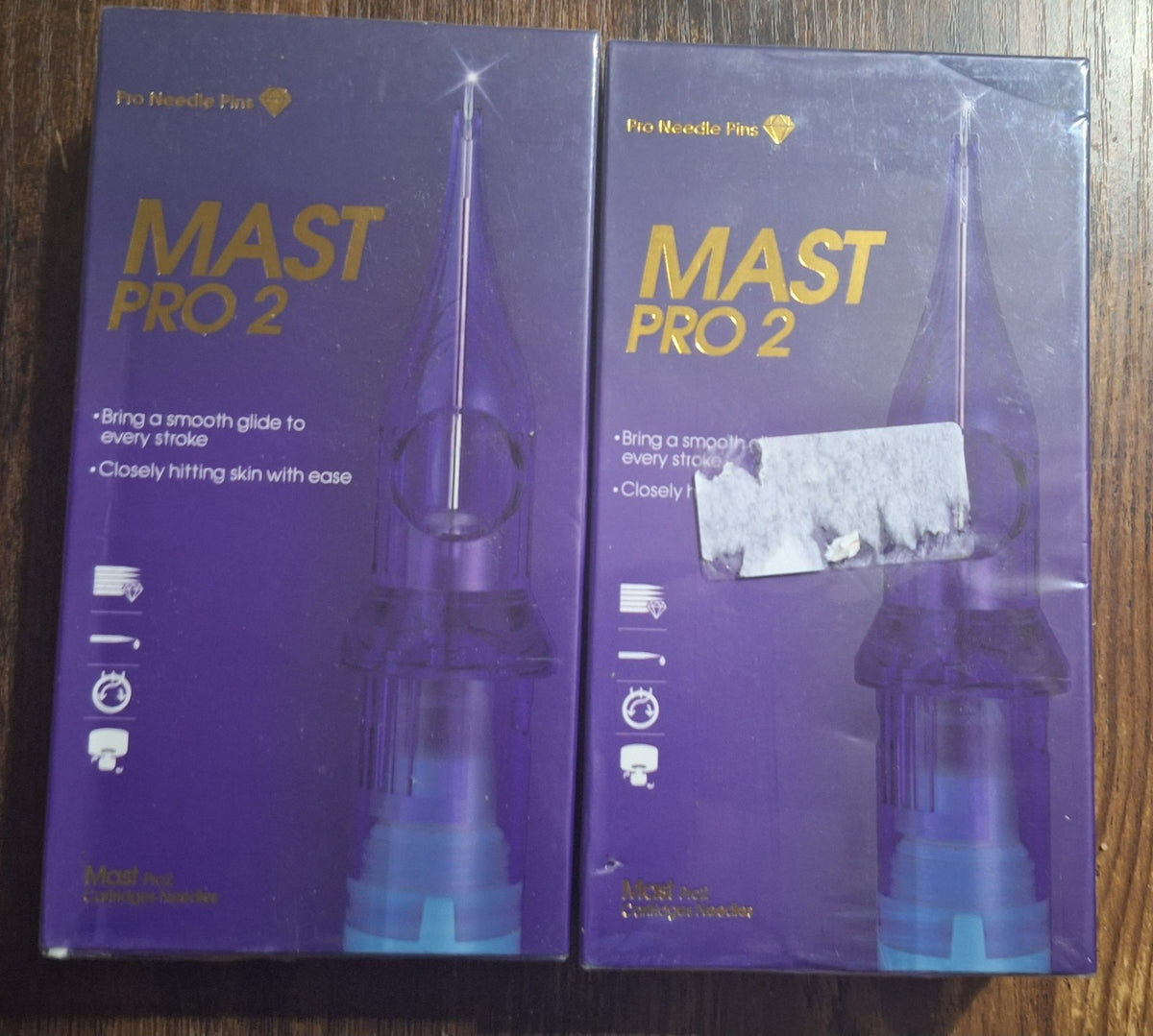 2-Pack Tattoo Cartridges 0.20mm Taper 5mm Mast Pro2 0601RL