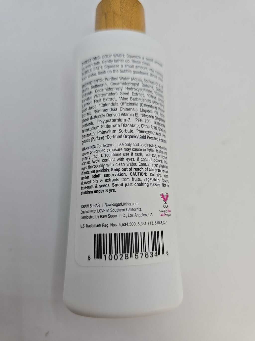 Raw Sugar Kids Watermelon Lemonade Bubble Bath Set - 5 Pack 3 fl oz