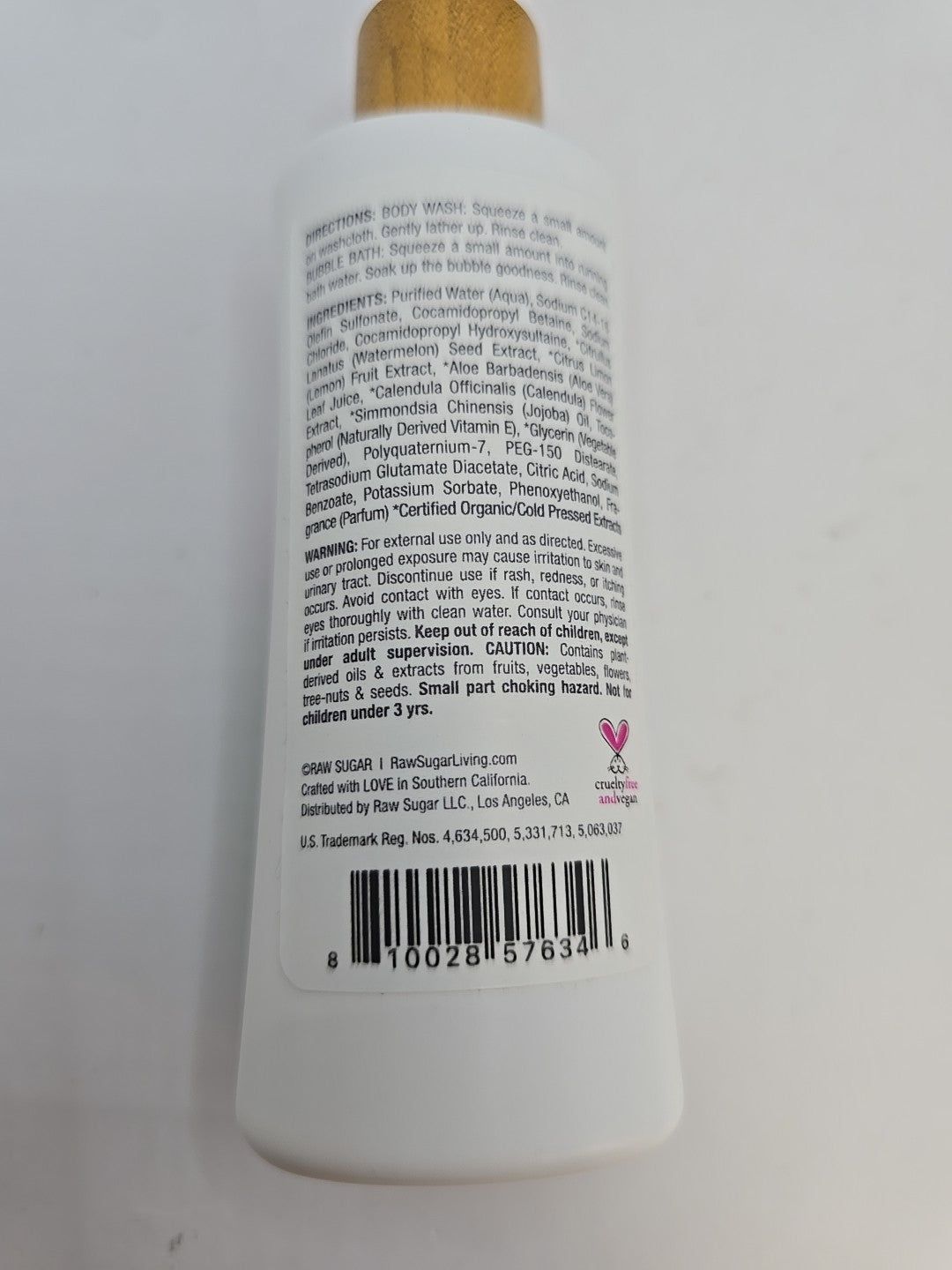 Raw Sugar Kids Watermelon Lemonade Bubble Bath Set - 5 Pack 3 fl oz