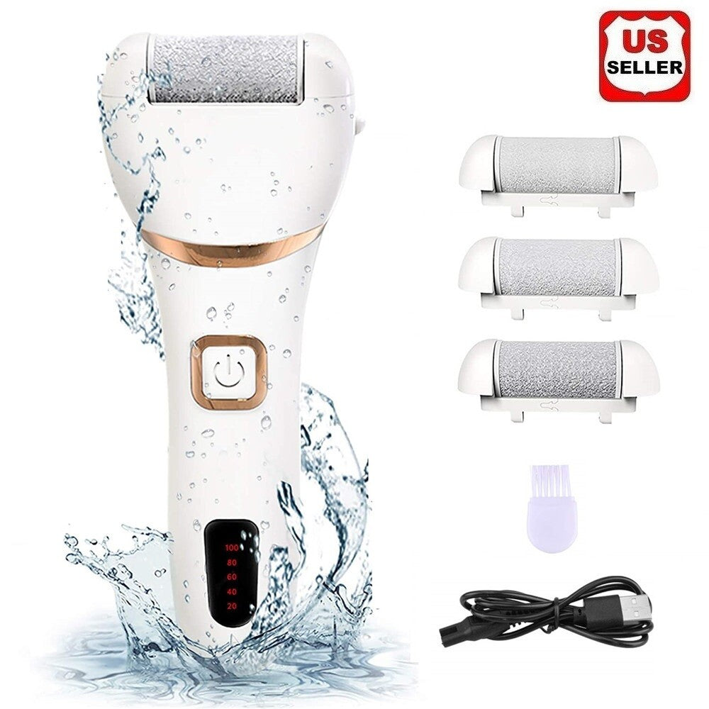 Electric Foot Grinder Pedicure File Machine Callus Remover USB Waterproof 2 Speeds