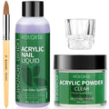 Acrylic Nail Kit with Powder, Liquid & Kolinsky Nail Brush for Salon-Quality Nails