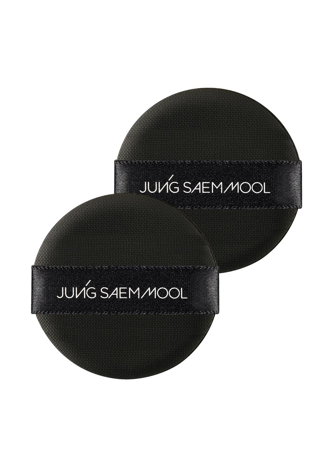 Makeup Powder Puff Set - Natural Cover for Cushion Foundations, Black