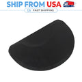 Salon Anti-Fatigue Floor Mat 3x4.5 Ft Semicircle Black for Barber & Salon Chairs