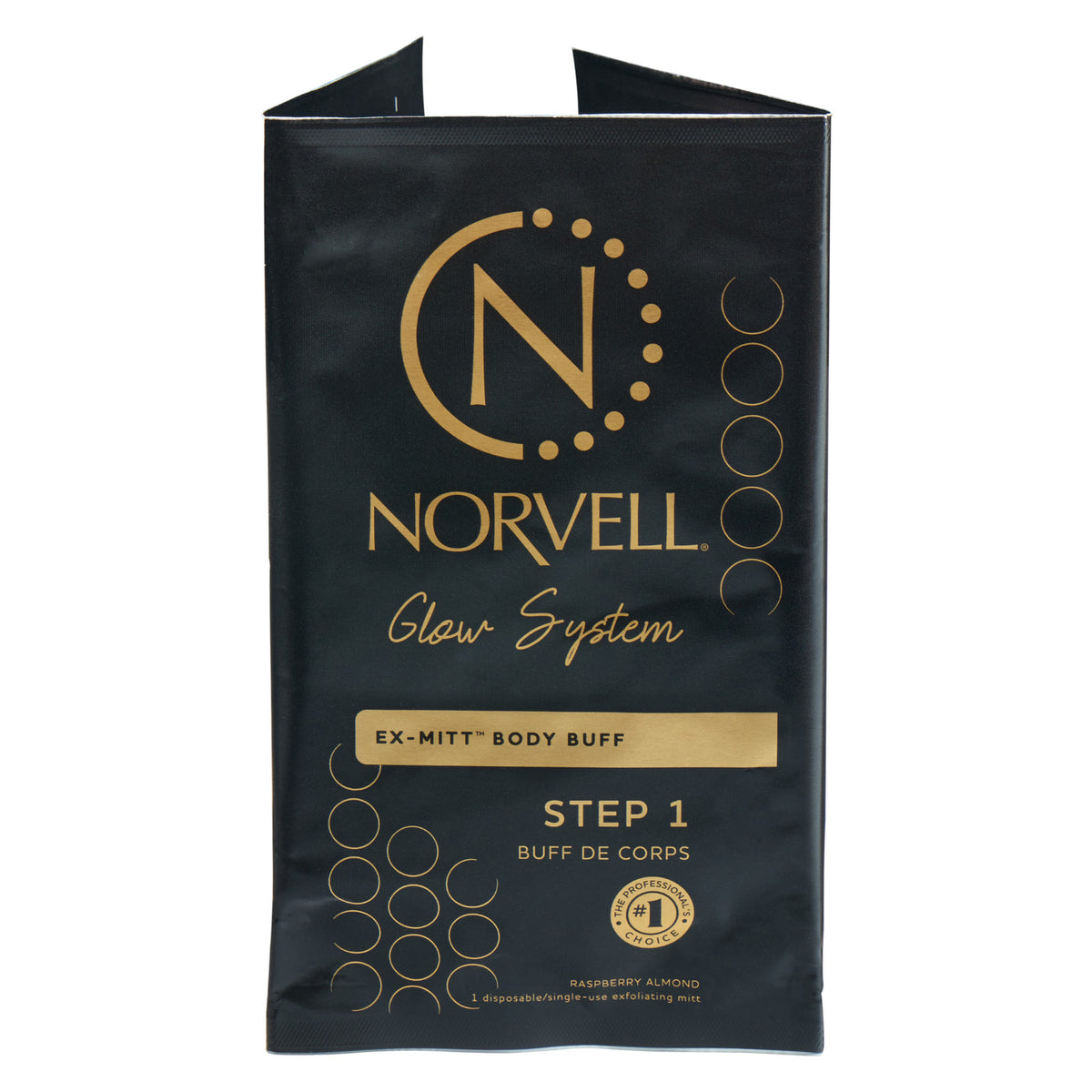 Norvell ExMitt Sunless Tanning Exfoliating Mitt - pH Balancing, Vegan, No Rinse