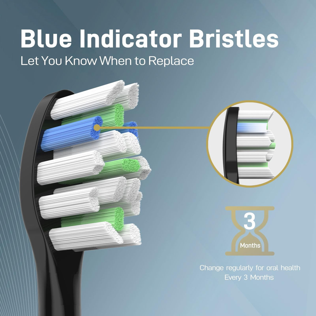 Electric Toothbrush Replacement Heads 10-Pack for Aquasonic Series - Medium Bristle