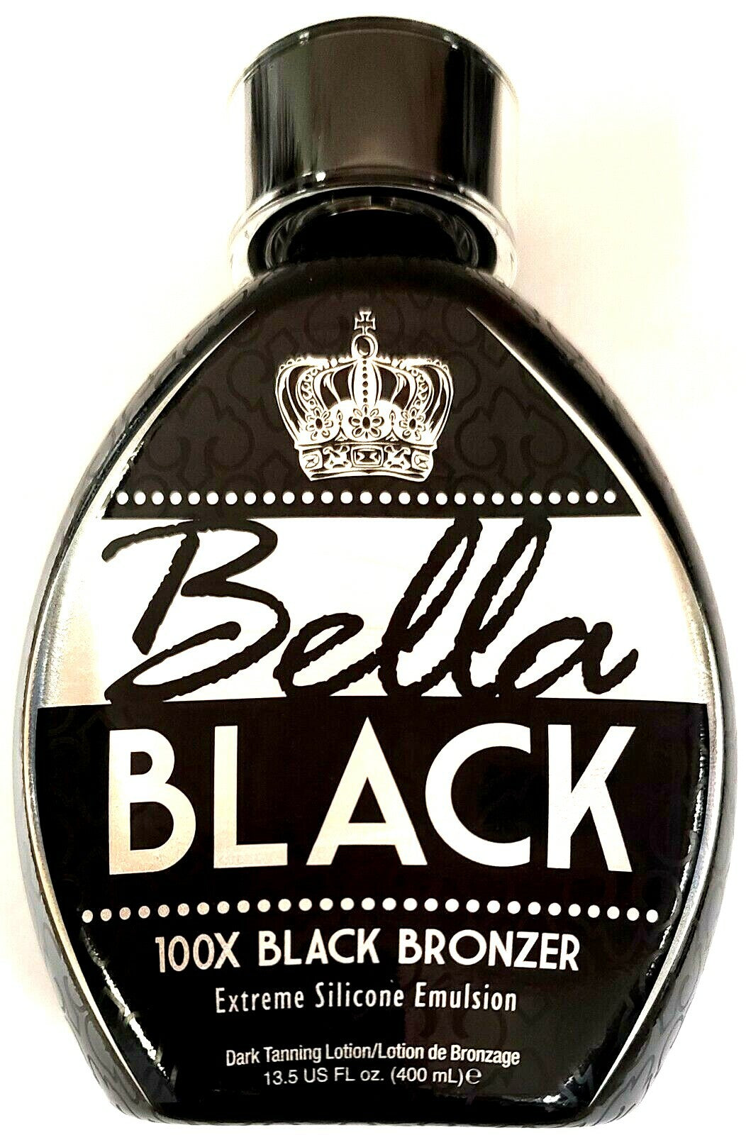 Black Bronzer Tanning Lotion for Indoor & Outdoor Use - Silicone DHA Formula