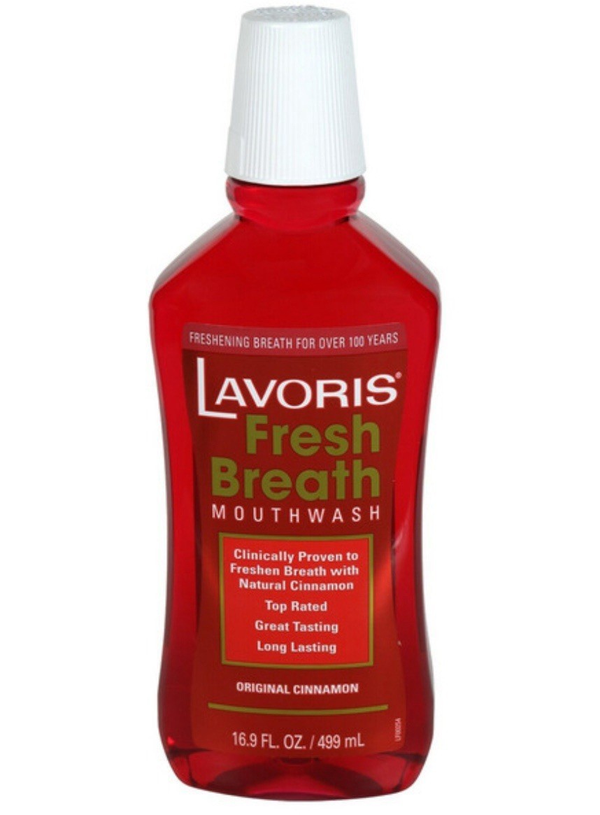 Bulk Cinnamon Mouthwash - Fresh Breath, 16.9oz, Pack of 12