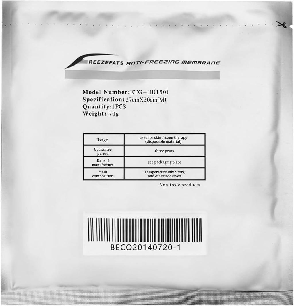 Cryotherapy Membranes for Cold Lipolysis Machine 10-30x Anti-Freeze Pads
