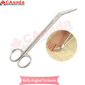 Extra Long Angled Toe Nail Scissors - Stainless Steel Chiropody Clippers