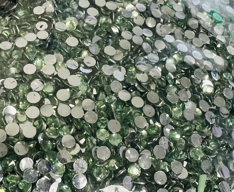 Light Green 3mm Flat Back Crystal Rhinestones for Jewelry Nail Art Crafts