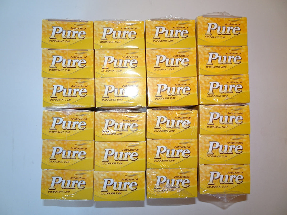 Pure Antibacterial Deodorant Soap Bar - 3.5 oz, Pack of 24