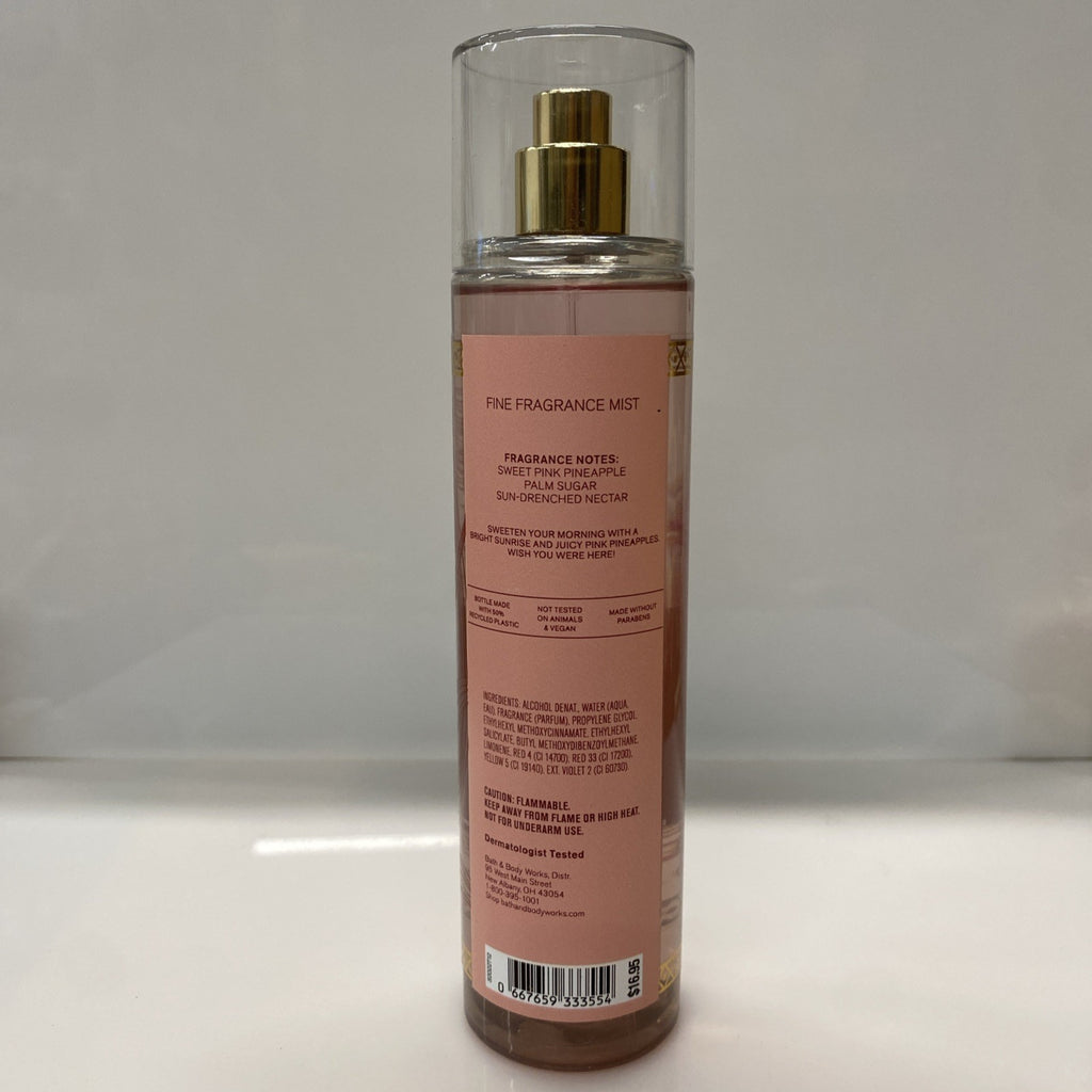Pink Pineapple Sunrise Body Mist Spray 8 Fl Oz - Tropical Fragrance