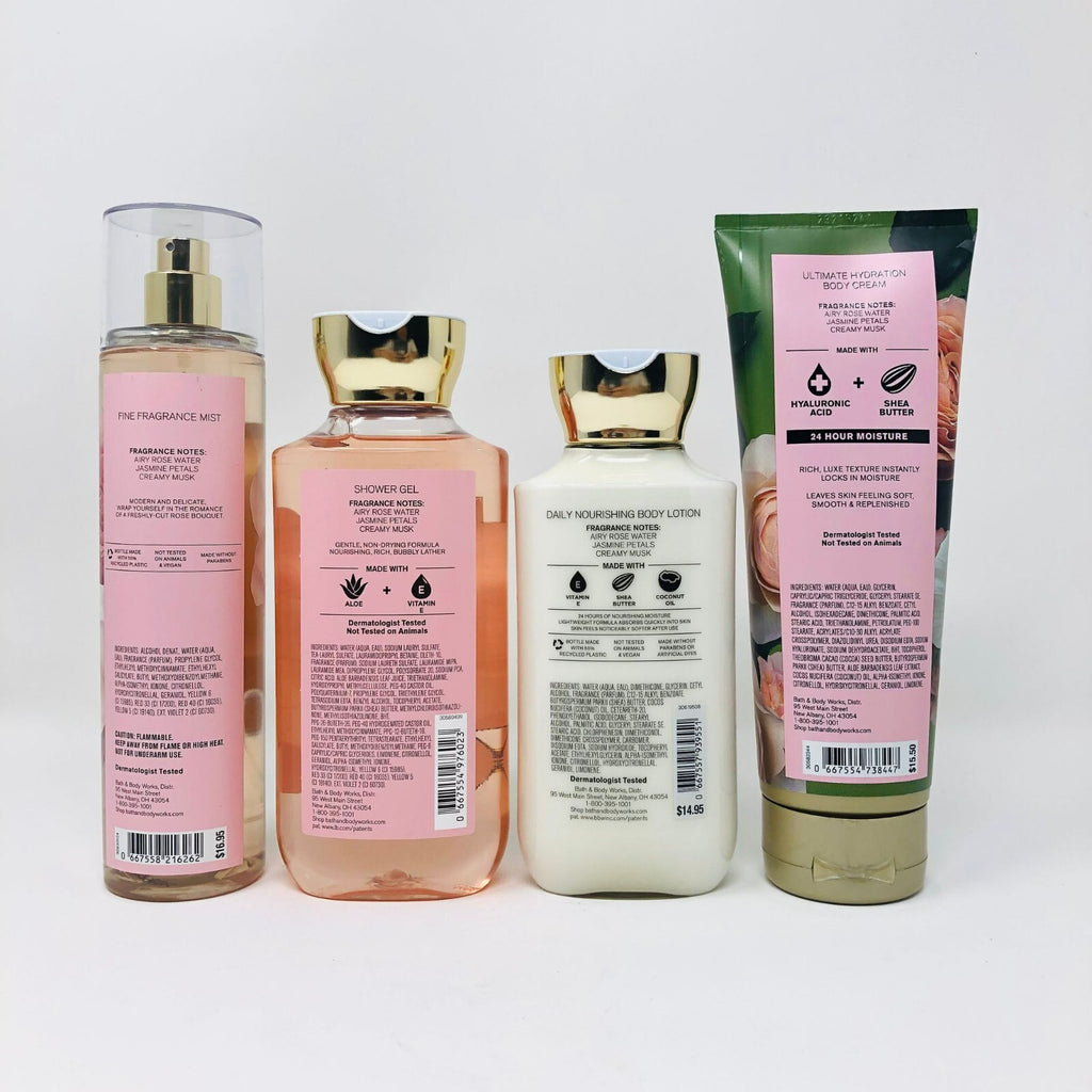 Bath and Body Works Rose Fragrance Mist Lotion Shower Gel Set - Multiple Variants