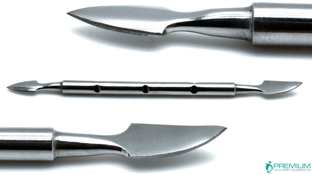 Set of 4 Stainless Steel Nail Pushers & Cuticle Removers for Manicure Pedicure