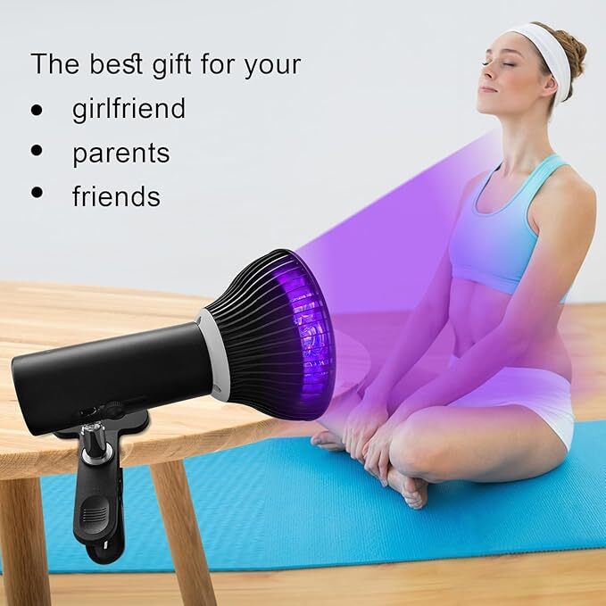 Facial Tanning Light Therapy Lamp Purple Sun Solarium for Skin Bronzer
