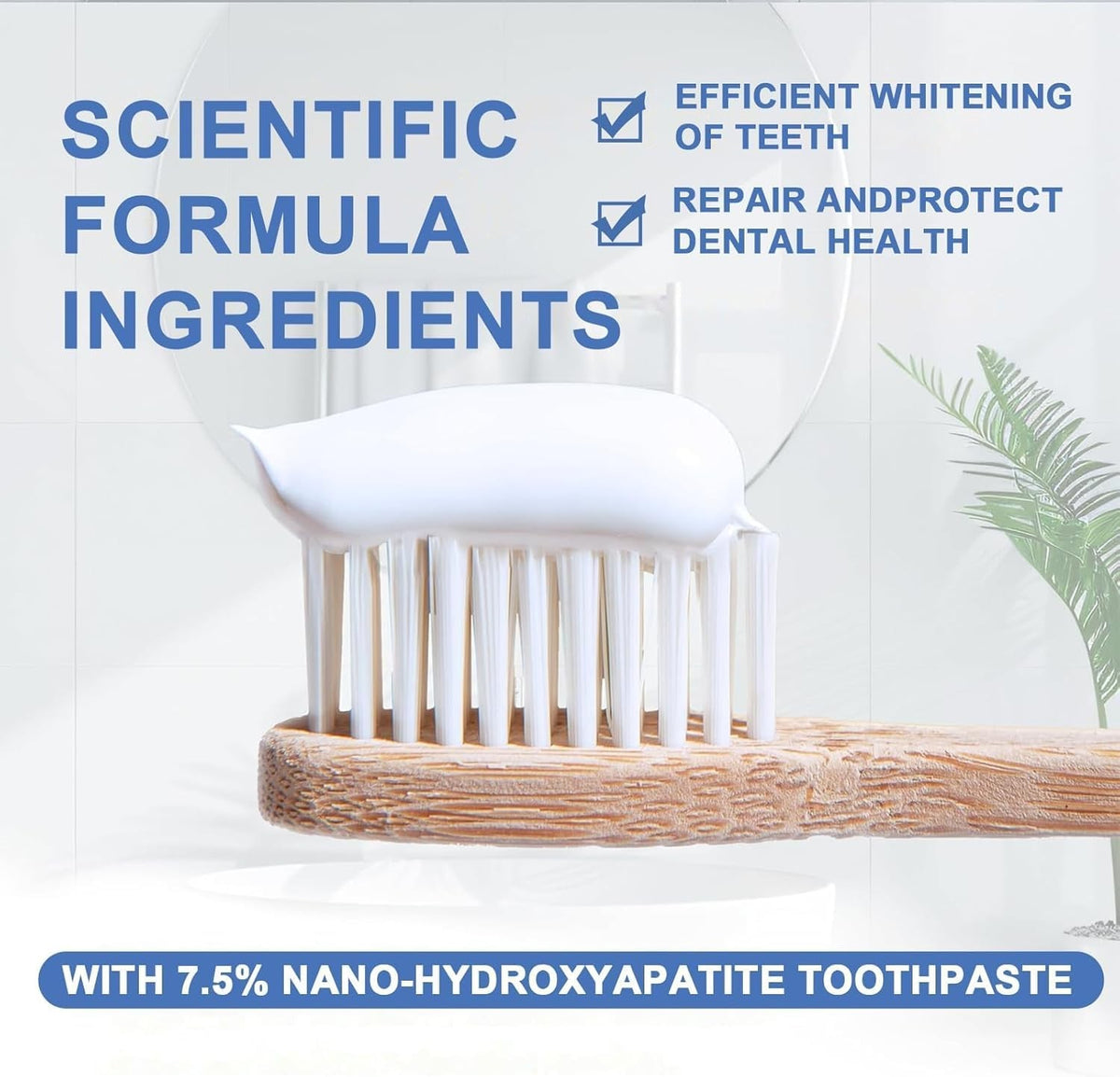 Nano Hydroxyapatite Toothpaste for Sensitive Teeth - 120g, 2-Pack