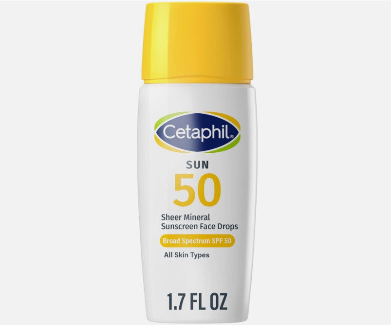 Cetaphil Sun SPF 50 Mineral Liquid Sunscreen Face SPF 50 1.7oz - Water Resistant