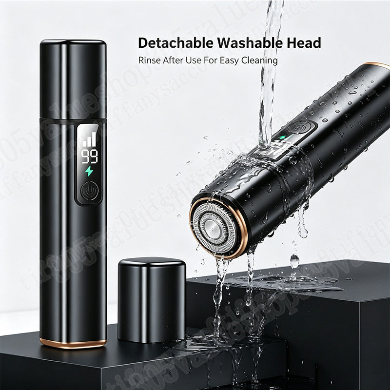 Electric Nose and Ear Hair Trimmer with LED Display Waterproof Rechargeable