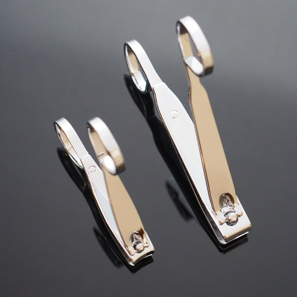 Stainless Steel Toe and Finger Nail Clippers Set - Large & Small EZ Grip Handles