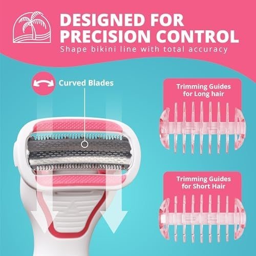 Women’s Rechargeable Electric Bikini Trimmer for Sensitive Areas