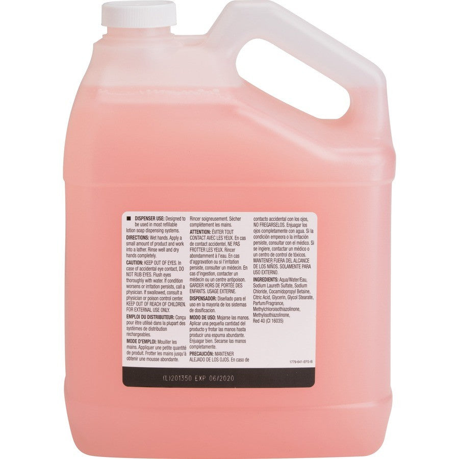 Genuine Joe 1 Gallon Pink Liquid Hand Soap with Skin Conditioner
