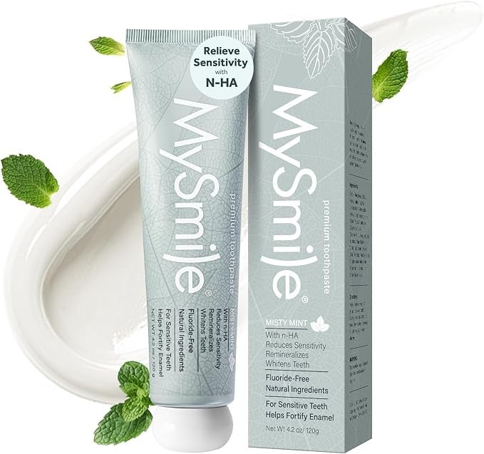 Nano Hydroxyapatite Toothpaste Fluoride Free Sensitive Relief Mint 4.2oz