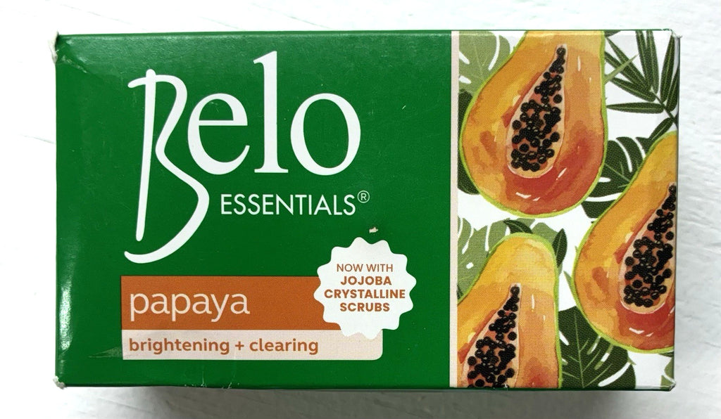 Brightening Papaya & Jojoba Body & Face Bar Soap 135g - Belo Essentials