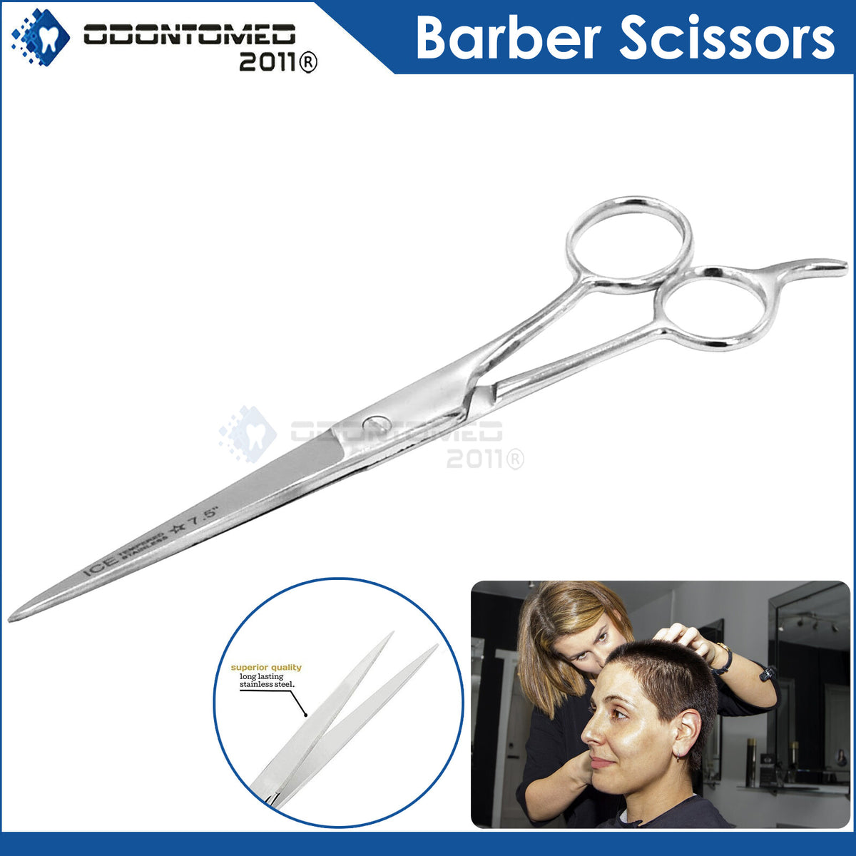 6.5 Inch Professional Hairdressing Scissor Steel Barber Shears for Styling