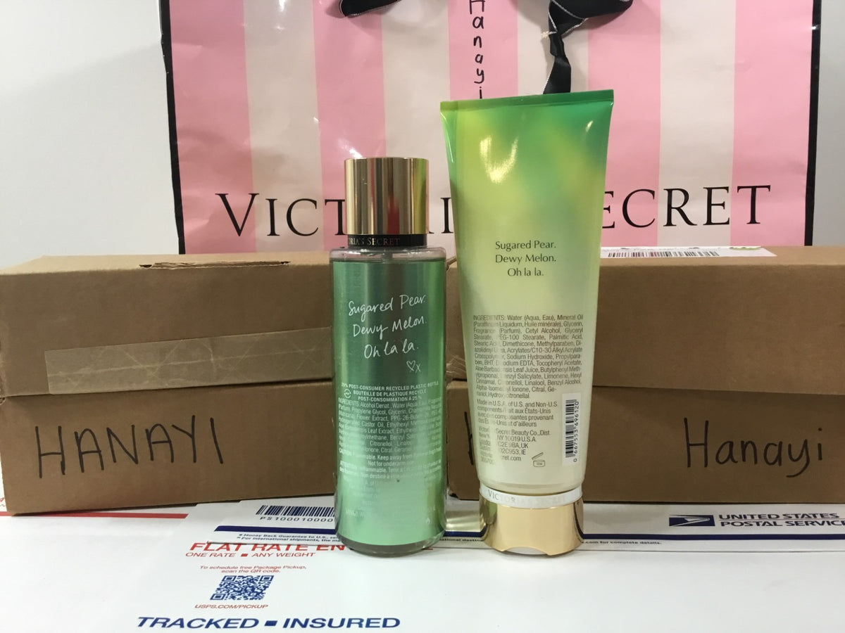 Victoria's Secret Pear Glace Fragrance Mist & Body Lotion Set 8.4 oz