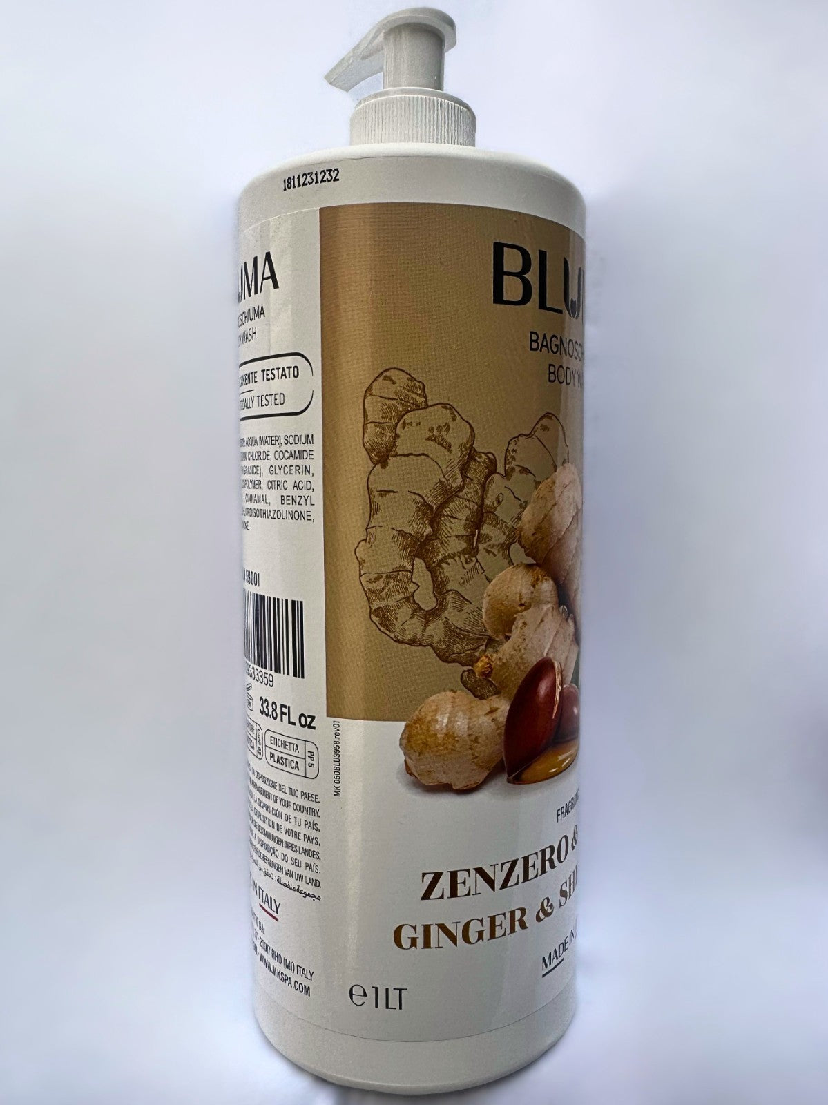 Ginger & Shea Body Wash 33.8oz - Moisturizing & Spa-Like Cleansing