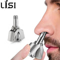 Manual Waterproof Nose & Ear Hair Trimmer Stainless Steel Portable Groomer