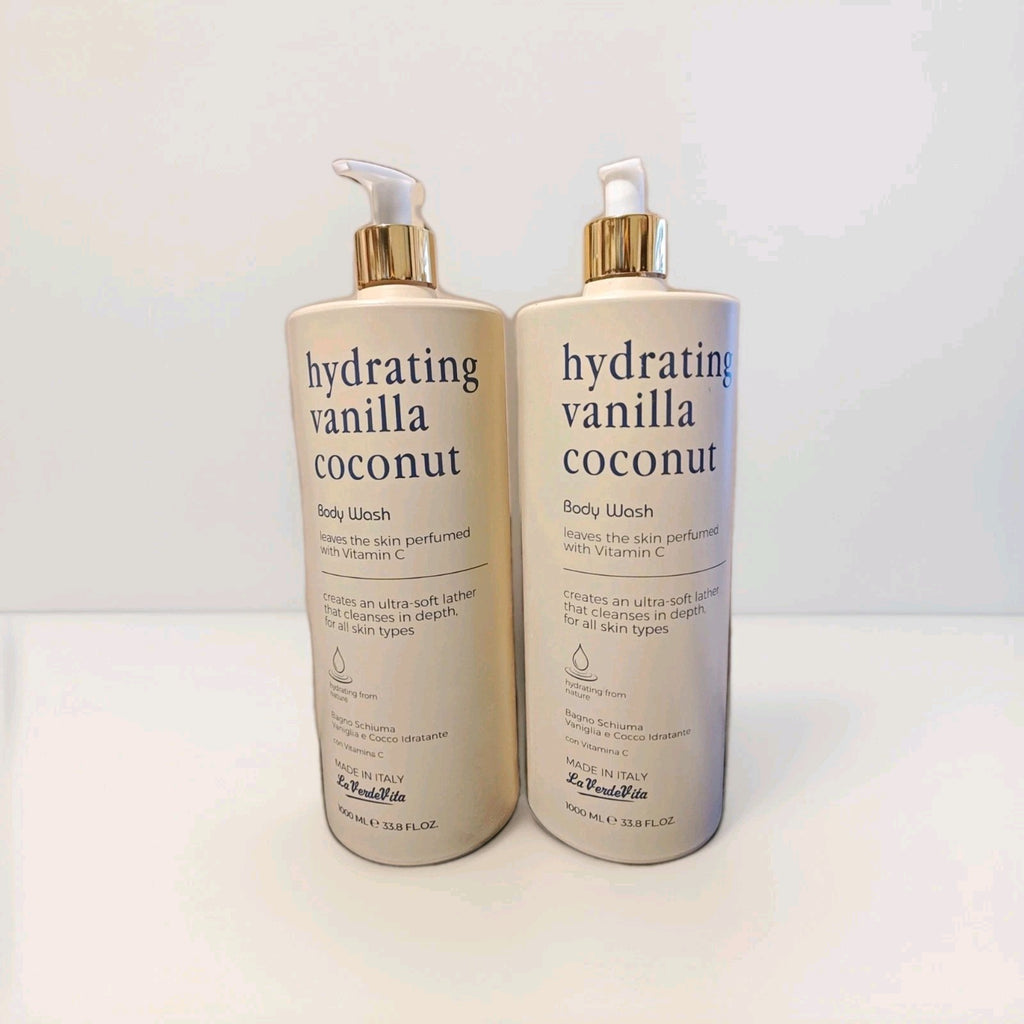 Hydrating Vanilla Coconut Body Wash Pack of 2 - 33.8 Fl Oz Each