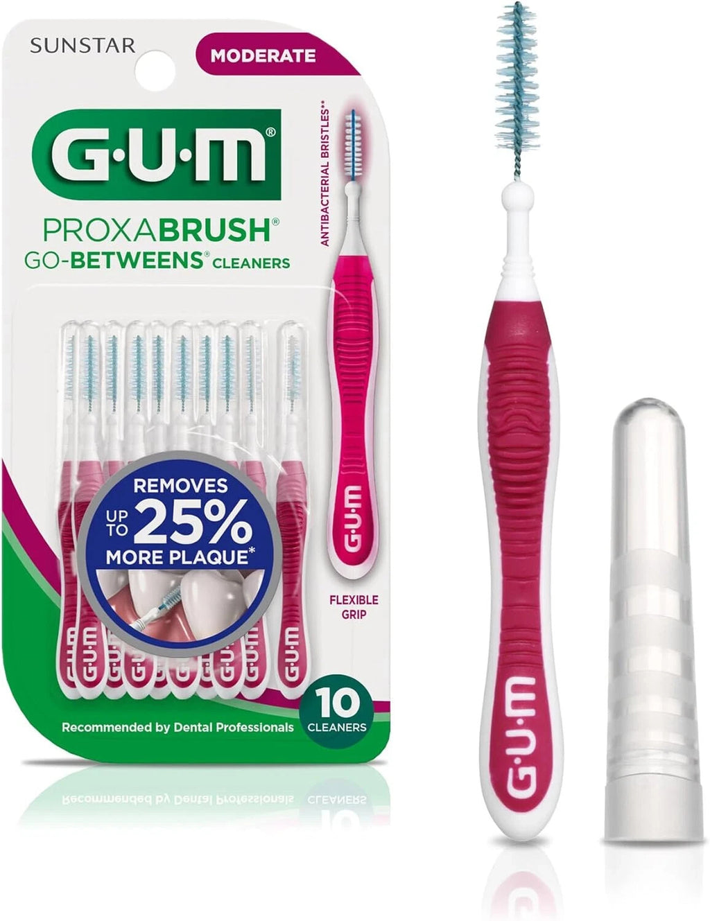 Proxabrush Go-Betweens Interdental Brushes - Soft Bristles, Moderate Spacing