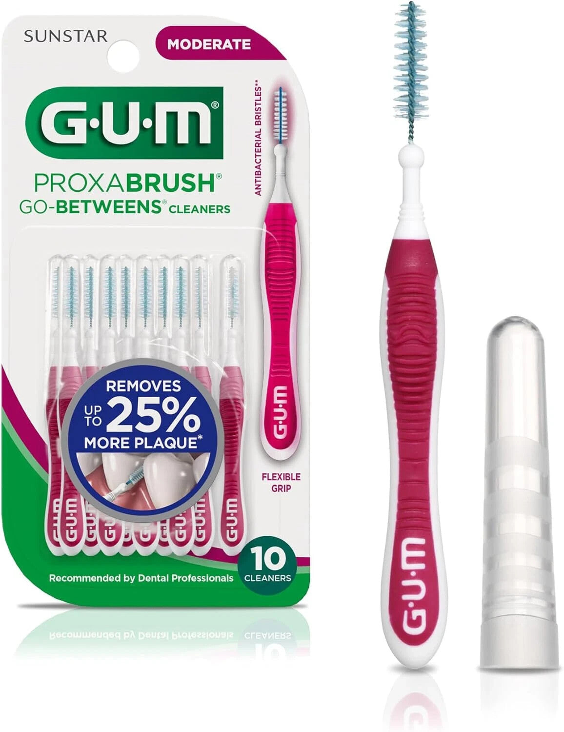 Proxabrush Go-Betweens Interdental Brushes - Soft Bristles, Moderate Spacing