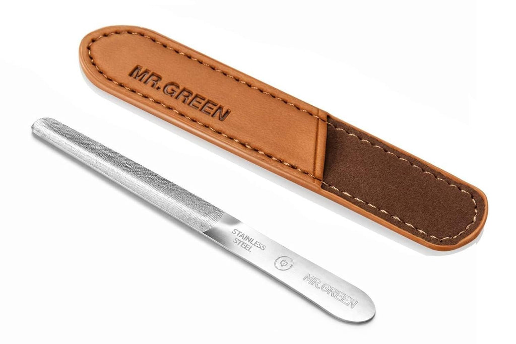 Metal Curved Nail File Double-Sided for Nail Shaping and Smoothing