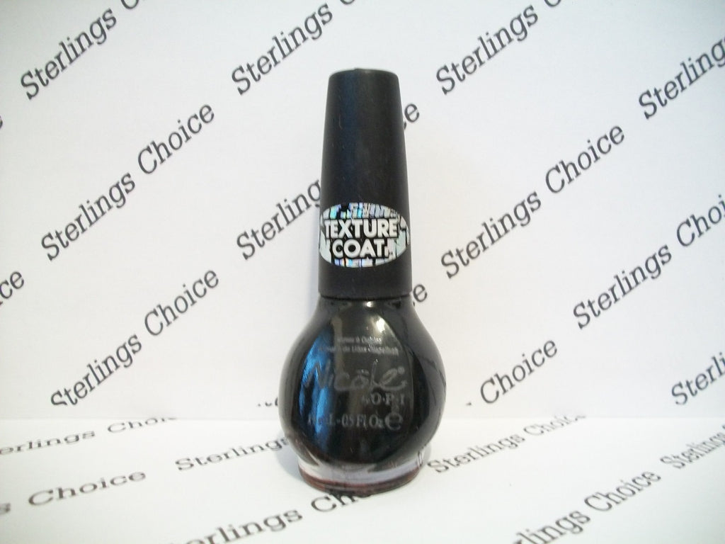 Black Texture Nail Polish - Vegan, Chip-Resistant, Smooth Finish