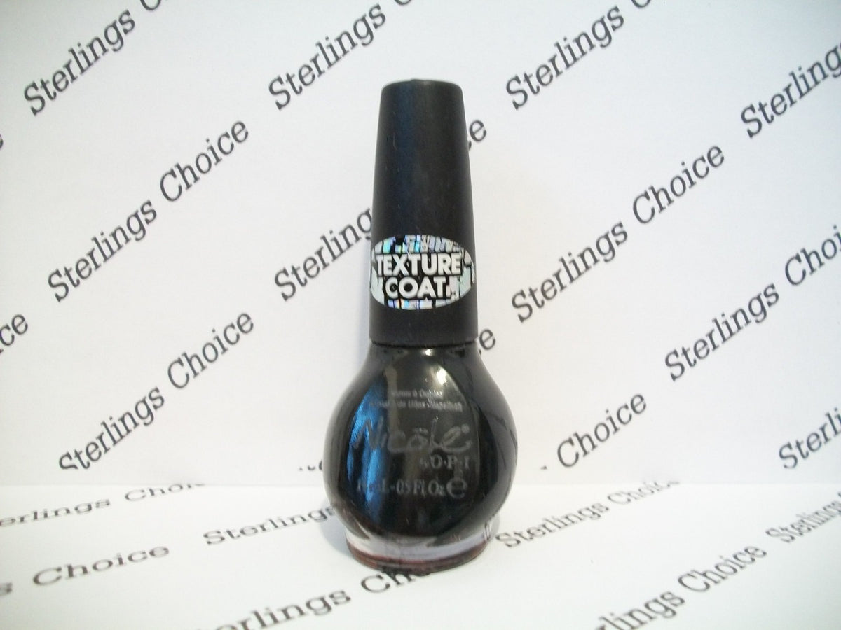 Black Texture Nail Polish - Vegan, Chip-Resistant, Smooth Finish