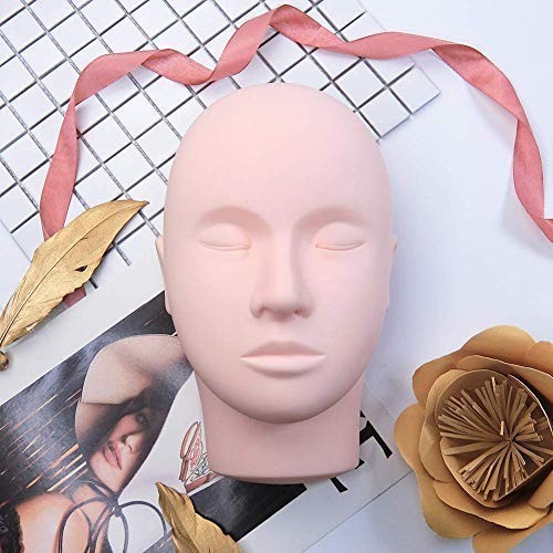 Realistic Silicone Lash Mannequin Head for Makeup & Lash Extensions