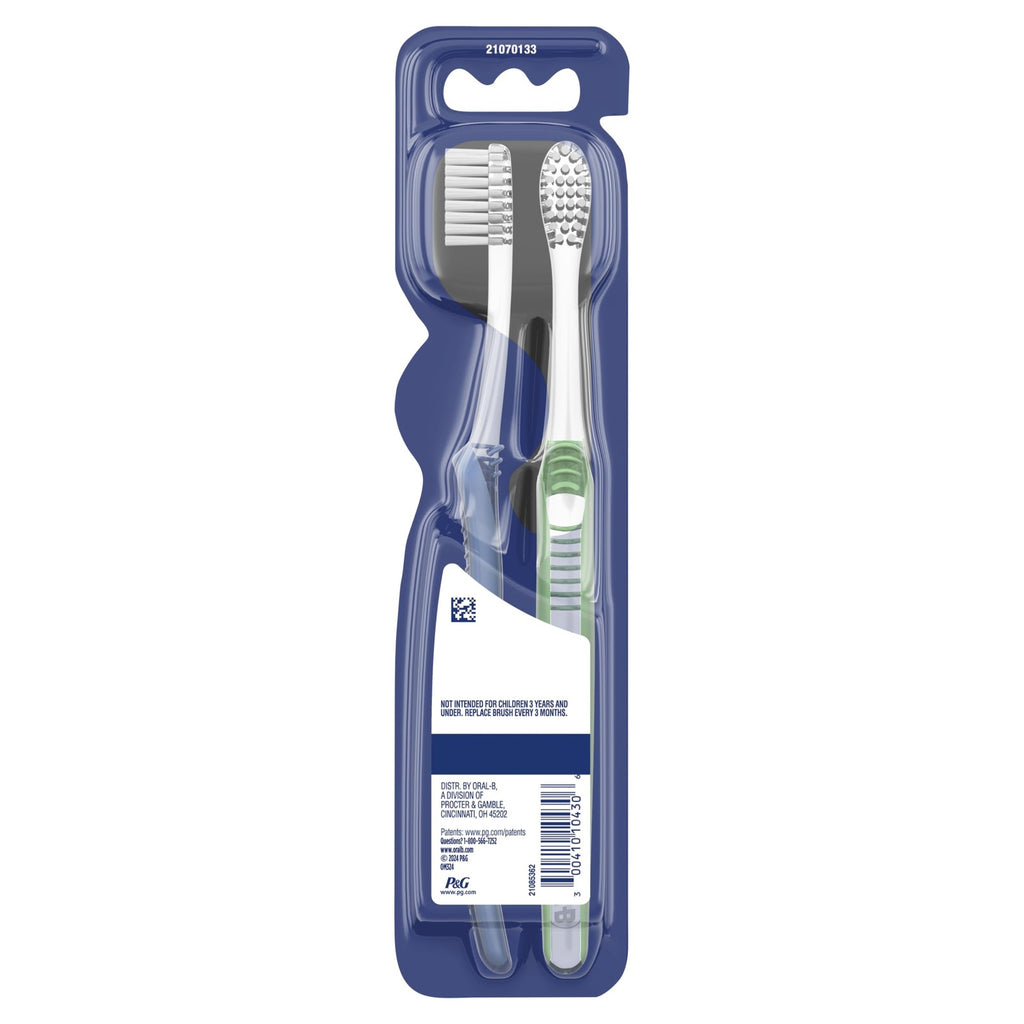 Sensitive Toothbrushes Pack of 2 - Ultra Soft Bristles, Multicolor
