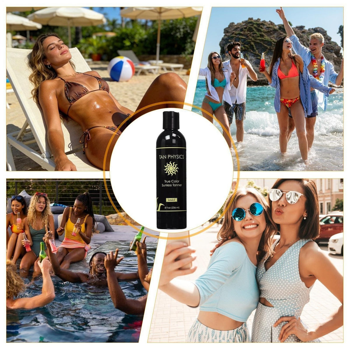 Self Tanner Lotion with Natural Ingredients - 8 Oz Sunless Tanning Oil