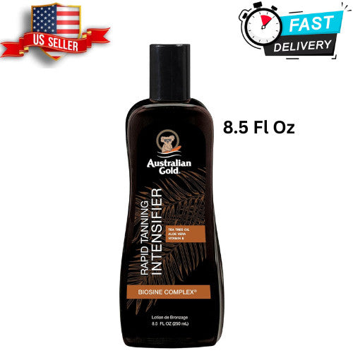 Australian Gold Tanning Lotion with Tea Tree Oil - Fast-Acting Skin Intensifier 8.5 Fl Oz