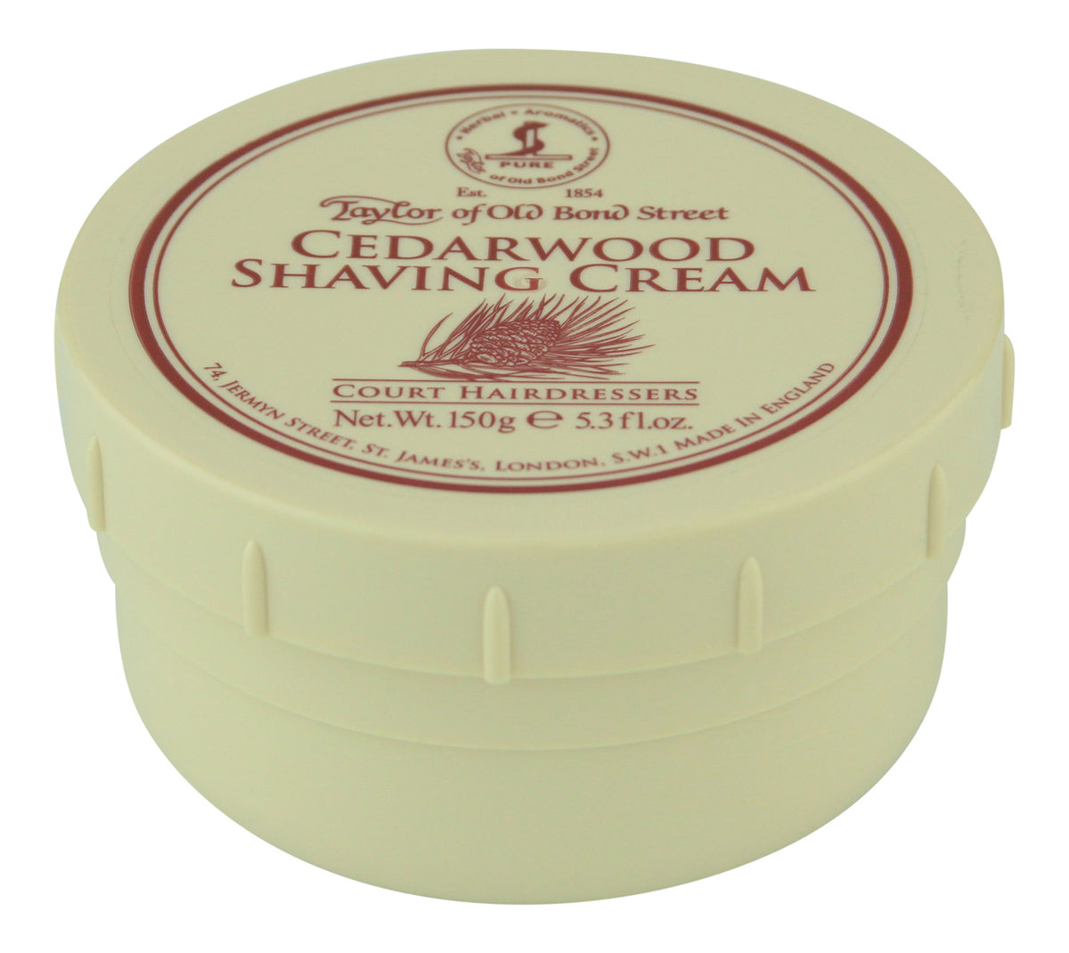 Cedarwood Shaving Cream 150g - Luxurious Masculine Lather for Grooming