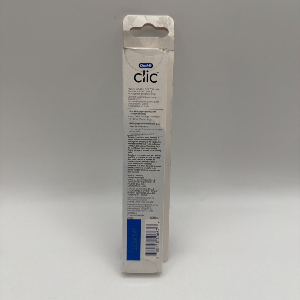 Oral B Clic Toothbrush Replacement Heads - Pack of 2