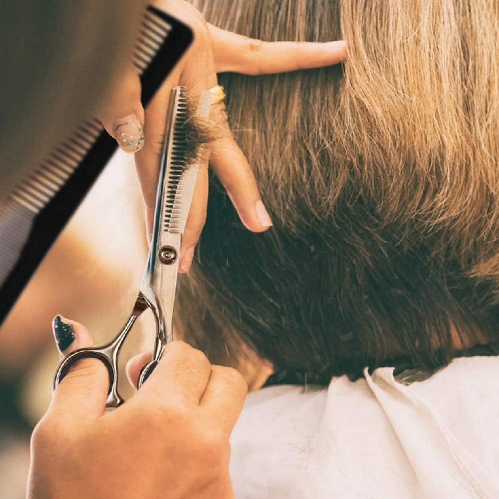 Professional Hair Thinning Shears 2-Piece Set Stainless Steel Hair Cutting Scissors