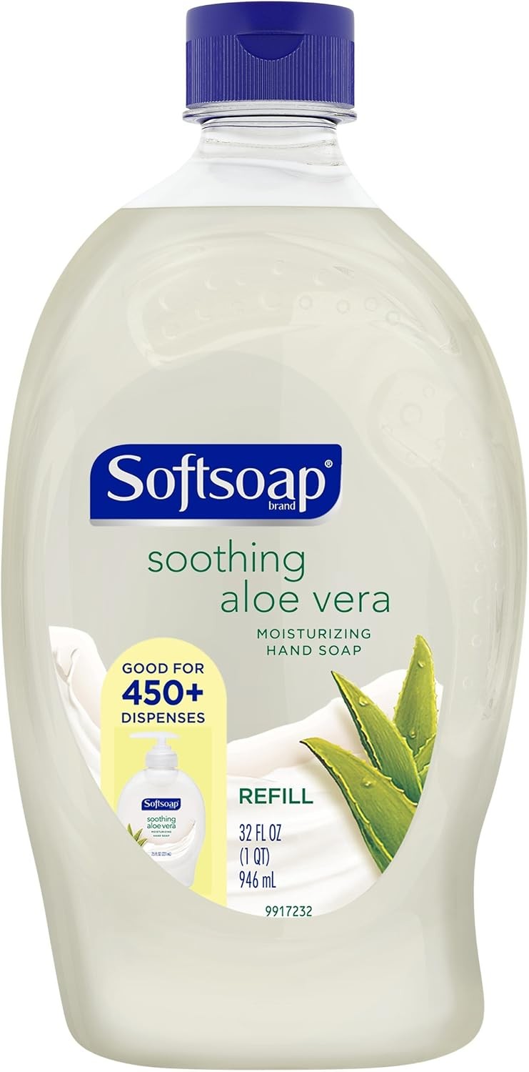 Moisturizing Hand Soap Refill with Aloe Vera - 32 oz, Gentle Cleansing