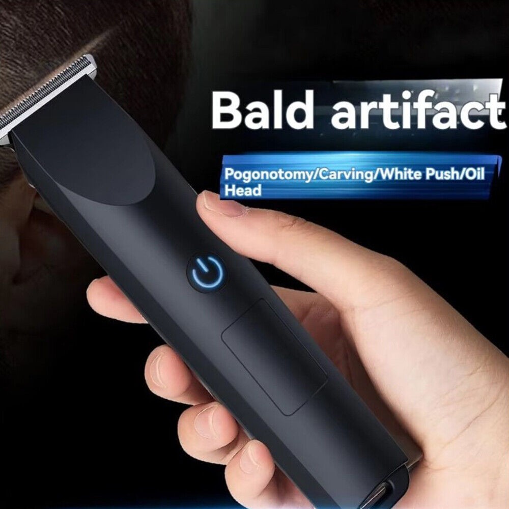 Men's Rechargeable Electric Beard Trimmer with Multiple Comb Attachments