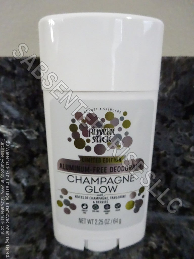 Power Stick Limited Edition Champagne Glow Aluminum Free Deodorant 2.25 oz. Set